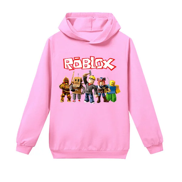 Roblox Hoodie för Barn Ytterkläder Tröja Rosa Rosa rosa 130 cm rosa 130 cm pink 130 cm