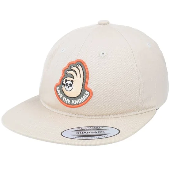 Picture - Beige snapback Caps - Soft Cap Mastic Strapback @ Hatstore