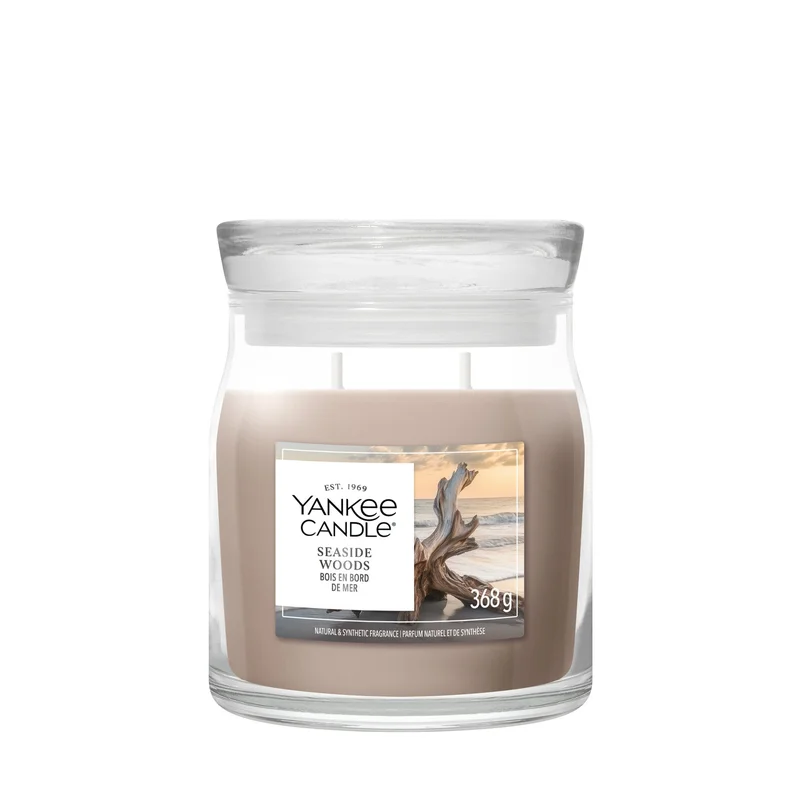 Yankee Candle Signature Jar Candles Seaside Woods 368g - Candela Profumata