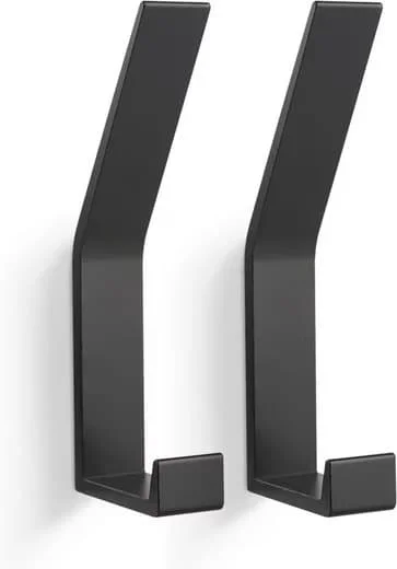 2/6-pack Aluminum Coat Hooks, Wall Hooks - Double Hook for Wall Mounting-FF-
