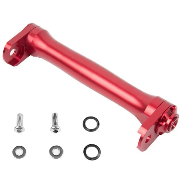 Bike Easy Wheel Extension Rod for Brompton Folding Bike Telescopic Bar Rear Rack, Red
