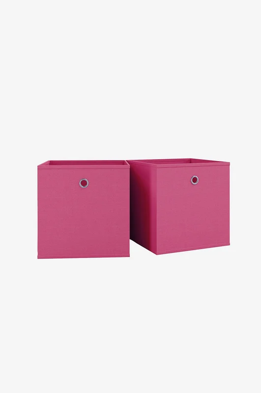 VCM - Sæt med 2 foldekasser Boxas - Rosa - Hylder & opbevaring - Fra Homeroom