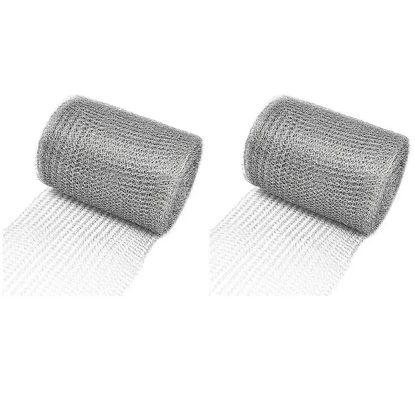 2x metalliverkko ruostumaton teräs 12,7 cm x 12 m metalliverkko hieno verkko ruostumaton teräsverkko tiheä verkko -