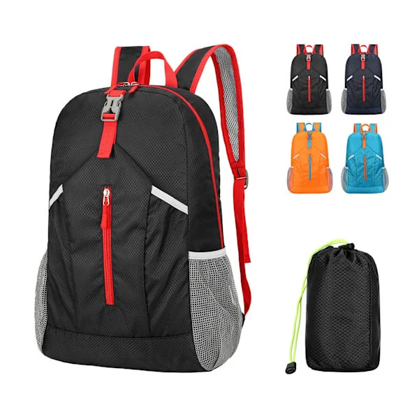 25~30L Sammenleggbar Ryggsekk, Lett Tursekk, Sammenleggbar Vanntett Turdagssekk for Reise Camping Fiske Utendørs Sport Tursekk