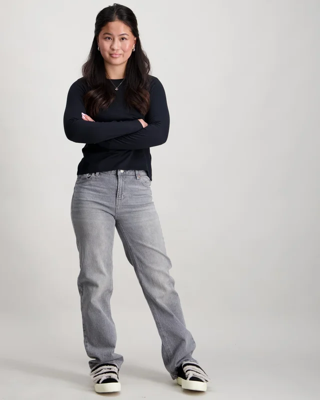VERO MODA VMTESSA HR STRA DENIM JEANS Grau Jeans Mädchen - Kids Brand Store