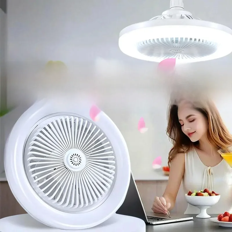 AliExpress - Ventilateur de plafond télécommandé avec lampe LED ventilateur de plafond avec Base de convertisseur E27 ventilateurs de plafond 