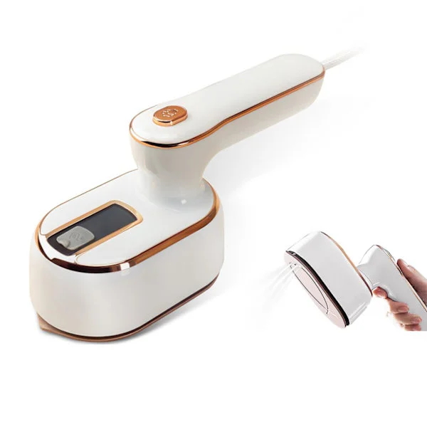 [RM]Portable Handheld Steamer 1000W 20S Fast Heat-up Travel Garment Steamer with Wet and Dry Ironing Function Foldable Mini Clothes Steamer White