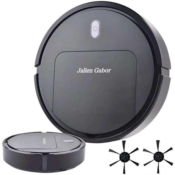 Robotdammsugare med moppfunktion 25 cm svart 90 min batteridrift