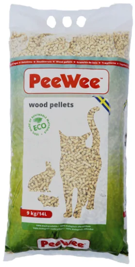 PeeWee Træpiller Velegnet til Kattegrus - Økologisk og Absorberende