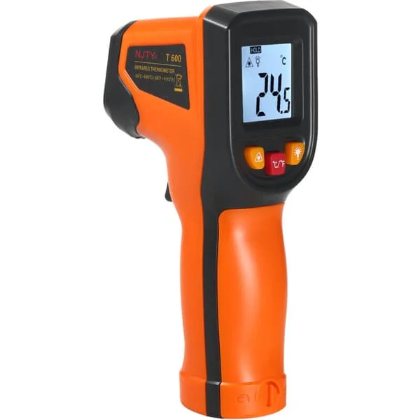 NJTY Infraröd termometer NJTY Digital temperaturmätare utan kontakt -50 °C600 °C (-58 °F1112 °F) IR-termometer för industri, kök, bil