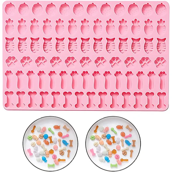 Stk. Fondantform Silikonform kompatibel med DIY-kake, 3D Barokk Silikonform Kattepote Fondant Silikonform kompatibel med kakedekorasjon, sjokolade 