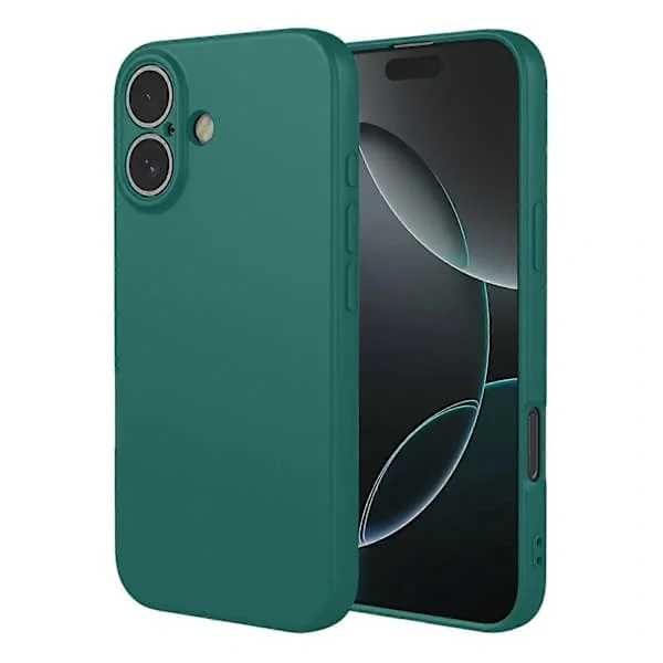 Hett erbjudande till lågt pris! Kompatibelt med iPhone 17 Skal Mjukt TPU Stötsäkert Skyddande Telefonskal Svartgrön-Glad