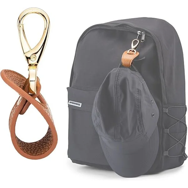 Hatteklips for reiser, håndfri veske, ryggsekk, håndveske og turutstyr Clip-on Holder Stropp for baseball-, snapback- og hestehalemøsser