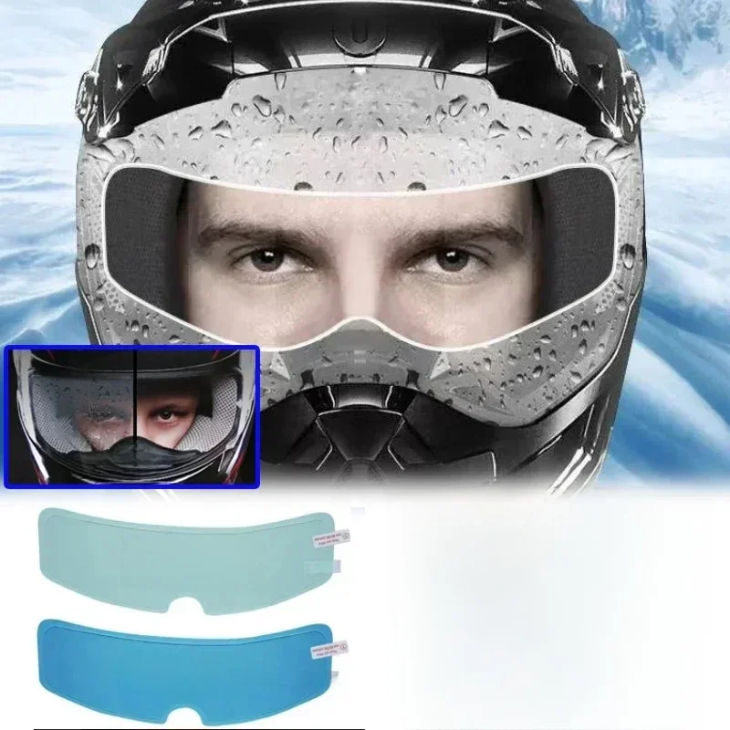 AliExpress - Film de pluie Transparent Anti-buée pour casque de moto, lentille de casque haute définition, autocollants durables à nano-revêtement, 