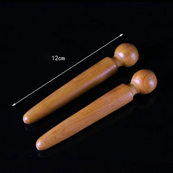 Massivt Trä Helkropps 4-Hjuls Träbil Roller Avslappnande Handmassageverktyg Reflexologi Ansikte Hand Fot Rygg Kroppsterapi Massage