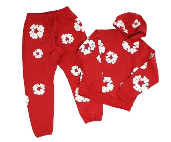 Y2K 2-delt Tracksuit Sæt Mænd Kvinder Hip Hop Grafisk Langærmet Hættetrøje og Sweatpants Hættetrøje