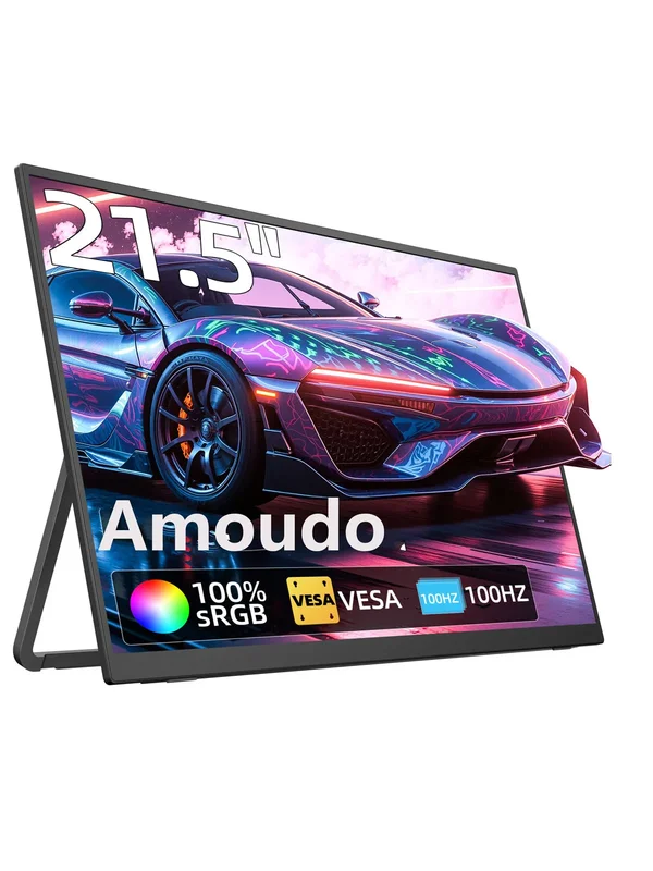 AliExpress - Amoudo Portable Monitor 21.5 inches 1080P 100Hz Portable Monitor Compatible VESA Portable Monitor wide-set