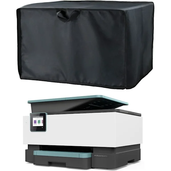 Støvdeksel for skriver for HP/Epson/Canon/Brother trådløse skrivere, 45*45*30CM Universal dekselbeskytter for skrivere, 600D vanntett svart 