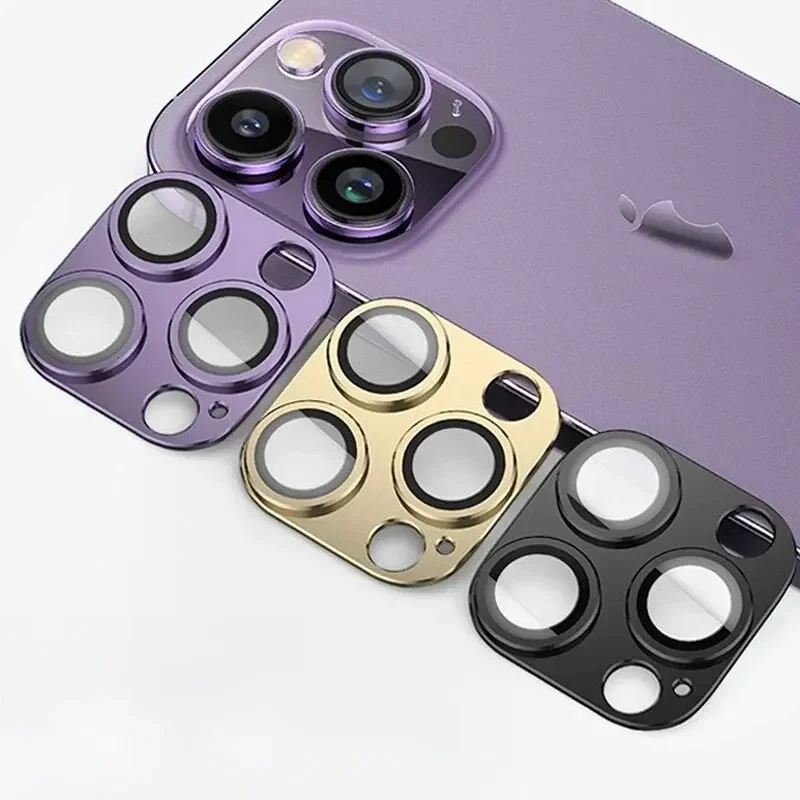 AliExpress - Metall Kamera Objektiv Glas Schutz Für iPhone 11 12 13 14 15 Pro Max Mini 14Plus 15Plus Ultra High Definition glas Zurück Objektiv