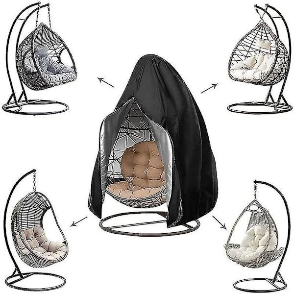 Hanging Chair Cover - Waterproof Hanging Chair Cover With Zippered Opening 210d Oxford Covers