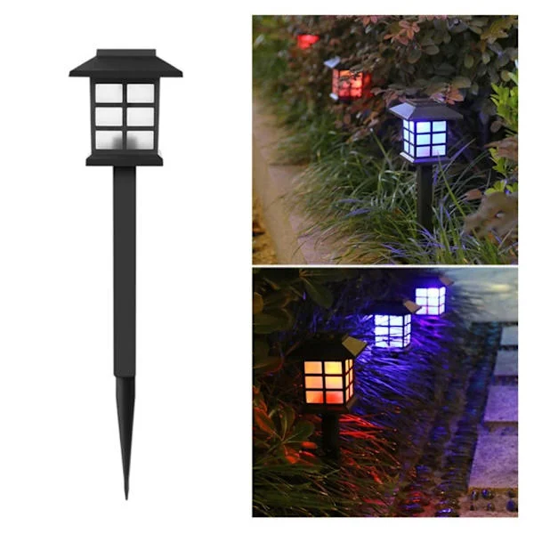 Solar LED Gräsmatta Lampa Utomhus Mini Solar Lampa Liten Palats Lampa Vattentät Gård Atmosfär Trädgårdslampa