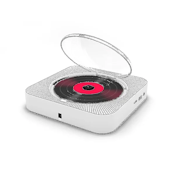 Kannettava CD-soitin Bluetooth-kaiuttimella Stereo CD-soitin LED-näyttö Seinäkiinnitettävä CD-musiikkisoitin IR-kaukosäätimellä FM-radio
