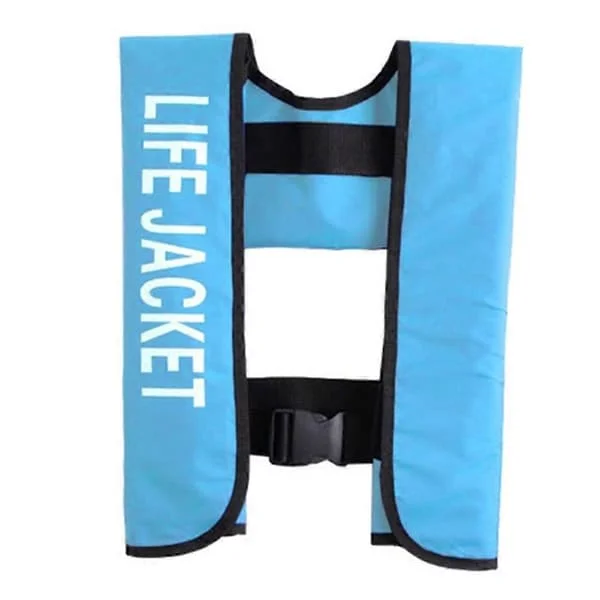 JH-CQJSY-01 Manuell Versjon Bærbar Oppblåsbar Redningsvest Voksen 300D Nylon 150N Høy Oppdrift VestB