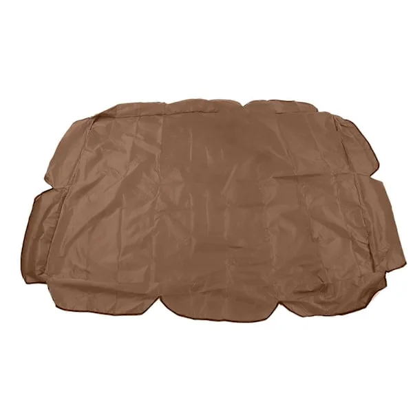 Husketak 210D Sølvbelagt Oxford Vanntett UV-bestandig for Uteplass Hagemøbler Stol 142x120x18cm Kaffe
