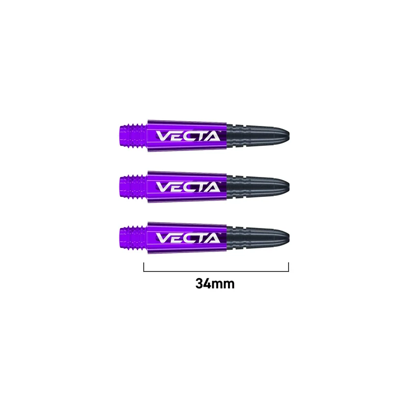 Winmau 2025 Vecta Dart Shafts Stems Purple/Black / Short