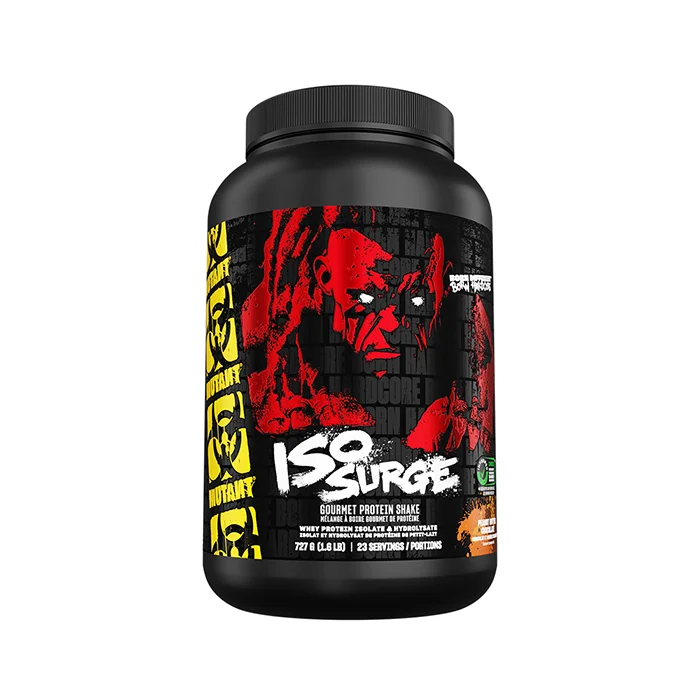 Valleprotein Mutant ISO Surge Whey Protein Isolate 727 g, Peanut Butter Chocolate - Bodyman.dk