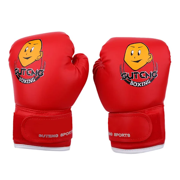 Kids Boxing Muay Thai Sparring Punching Kickboxing Grappling Sandbag Gloves Red