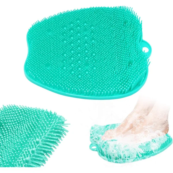 Foot Scrubber, Foot Massager Mat, Foot Washer Mat with Suction Cups