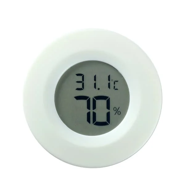 Vit Mini Hygrometer, 4 kpl Pieni Digitaalinen Lämpömittari Hygrometri Monitori Sisä- ja Ulkokäyttöön Kosteusmittari Autoon Kasvihuoneeseen Kotiin S