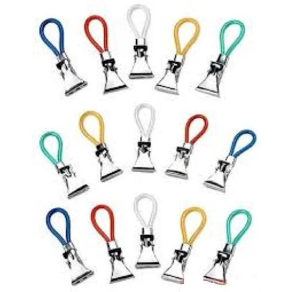 15 stk. håndklædekroge/-clips/-klemmer/-holdere/-ophængskroge - Ideel til viskestykker!