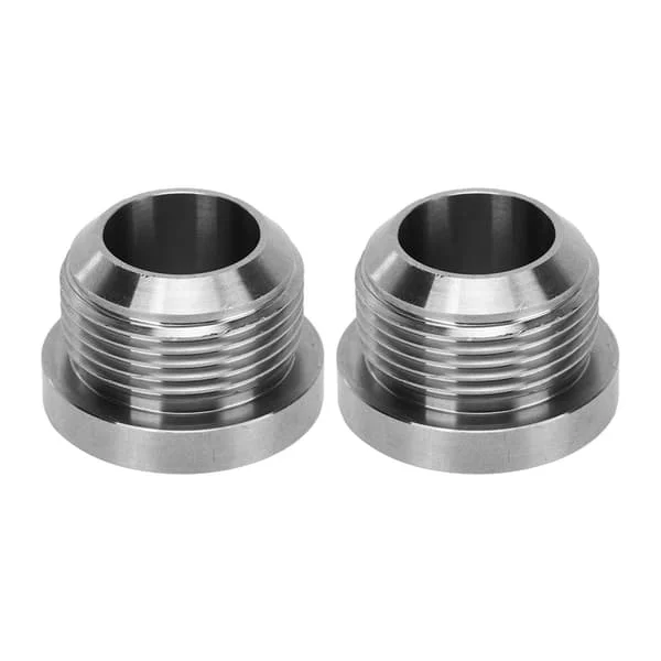 2pcs AN16 Stainless Steel Weldable Fitting for Fuel Oil, Coolant, Turbo Drain Catch Can