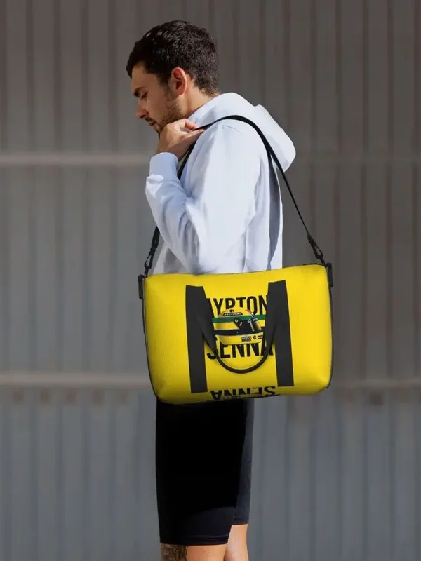 AliExpress - A-Ayrton-S S-Senna-S Rennwagen Strand Reisetasche Große Kapazität Tragetaschen für Fitnessstudio Yoga Frauen Shopping Duffle 