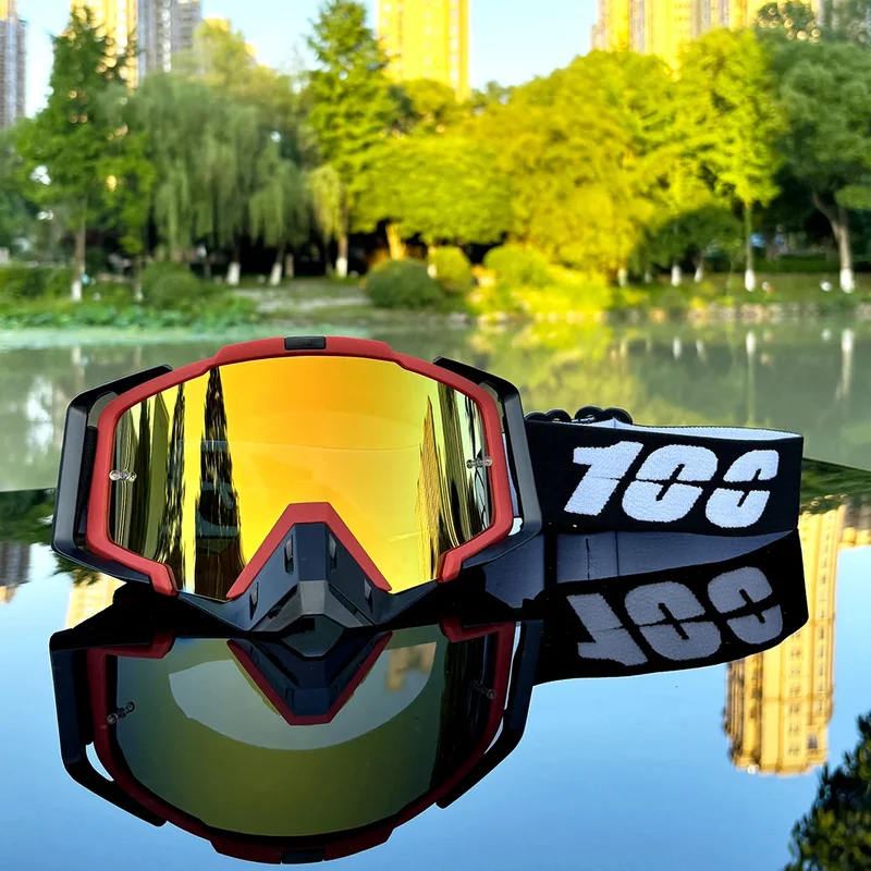 AliExpress - 100 lunettes de Motocross moto lunettes de soleil homme vtt ATV masque coupe-vent Protection ski cyclisme course lunettes tout-terrain