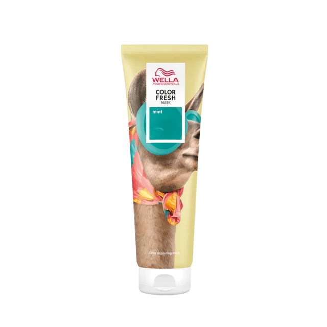 Wella Professional Color Fresh Mask Mint Hårfärg Unisex Grön 150 ML