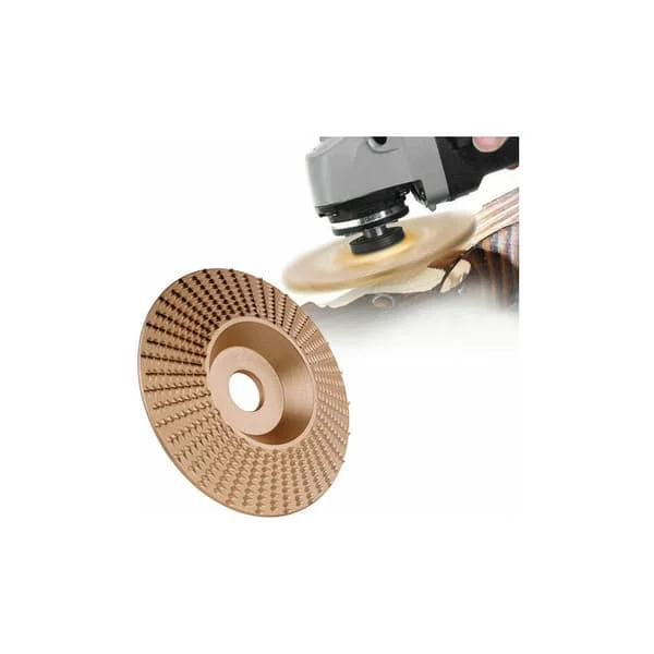 Vinkelsliper Slipeskiver Slipeskiver Runde Slipeskiver, 100 mm Fasettert Gull