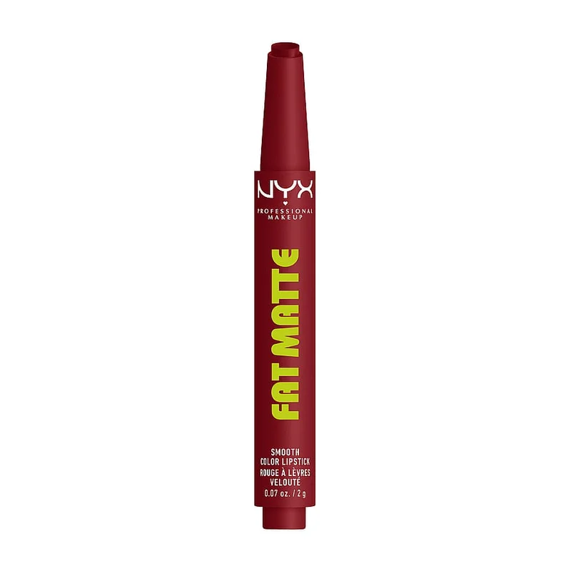 Spar 25% • Køb 2, NYX PROFESSIONAL MAKEUP Fat Matte Slick Click Lip Balm 18 Berry Smooth, Hudpleje, Ansigtspleje, Læbepleje