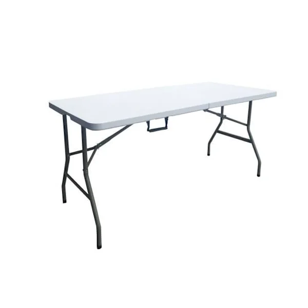 Klappbord - 150 cm - 6 personer - Pulverlakkert stålramme