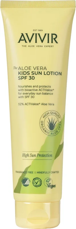 AVIVIR Aloe Vera Kids / Børn Sun Safe Lotion SPF 30 150 ml, Hudpleje, Solcreme & Solpleje, Solcreme