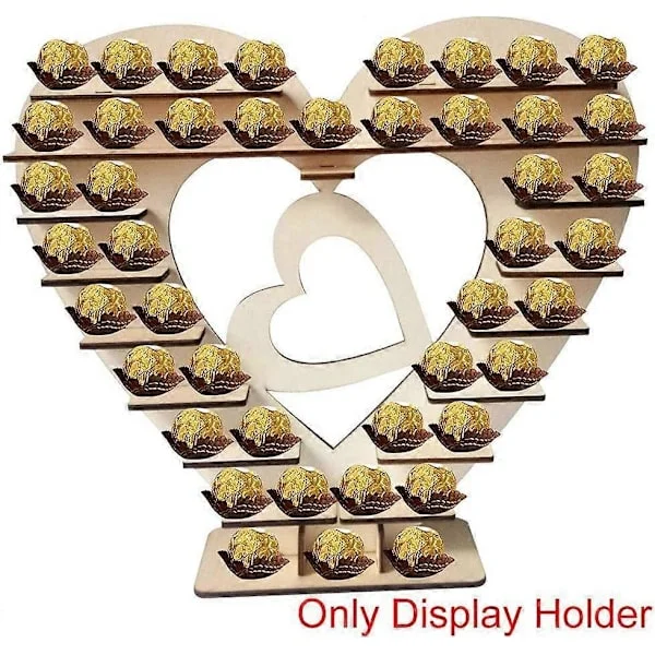 Ferrero Rocher Dekorativ ställ för choklad, hjärtform, för godis, choklad (FMY)