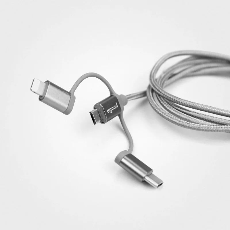 Eco-Friendly Phone Charger Cable, Recycled Multi Charger Mobile Cable