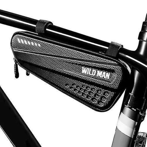 Cykelväskor Pakethållare Cykel Topprör Väska Vattentät Hårt Skal Cykelram Väska Landsväg Mountainbike Förvaringsfodral Cykelväska Cykeltillbehör