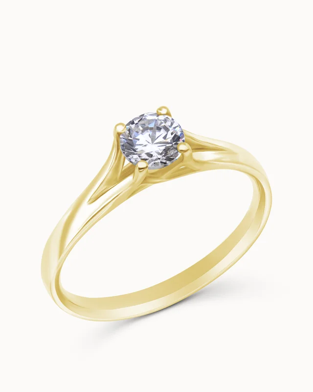 Chloé forlovelsesring 18K Gult Gull med Lab-bonded diamant 0,3 karat