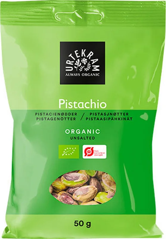 Urtekram Pistacienødder uden skal Ø 50 g, Helse & Madvarer, Nødder, Pistacienødder