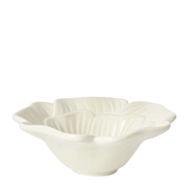 Åhléns Home Skål i porslin VALLMO 16 cm Skålar Vit ONESIZE