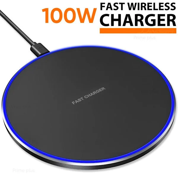 50W Fast Wireless Charger Charging Pad for Apple Samsung & iPhone & Universal