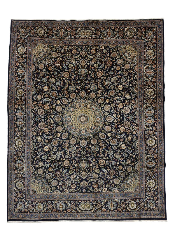 Orientalisk Kashmar Matta 295X395 Svart/Brun Stor Ull